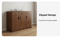 Buffet Cabinet Coffee Bar Cabinet Dining Room Storage Cabinet Kitchen Storage Credenza with Sturdy Wooden Construction Spacious Drawers Suitable for Dining Room Kitchen Living Room