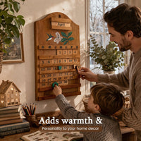 Festive Wooden Calendar Wall Decor