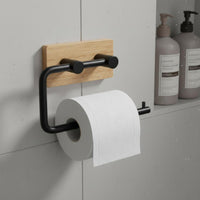 No Drill Toilet Paper Holder Space Saving Wall-Attached Toilet Paper Holder