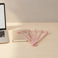 Silicone Cable Tie Flexible Cord Ties Slim for Office, Home