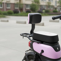 Electric Bike Rear Backrest Universal Fit Vehicle Accessory Easy to Clean