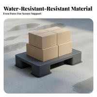 High Load Capacity Plastic Moisture-Proof Mat Shock Resistant Heavy-Duty Plastic Skid Anti-Slip Surface Warehouse Floor Grid Food-Grade Material for Logistics Personnel, Factory Employees, Homeowners, Supermarket, Garage, Basement