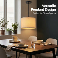 Handmade Lampshade for Ceiling Lights and Table Lamps, Cylindrical Drum Shade with Soft Diffused