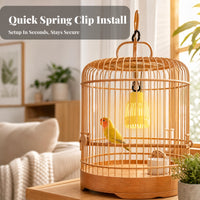 Vented Bird Heat Lamp Low-Temperature Bird Cage Heater PBT Shell