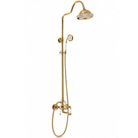 Surface-Mounted Shower System Water Saving Wall-Installed Shower System High Pressure Fixture for Washroom Remodel