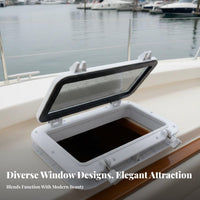 Waterproof Watertight Marine Window Long-Lasting Rubber Seal Marine Porthole Tempered Glass Porthole Anti for DIY Enthusiasts