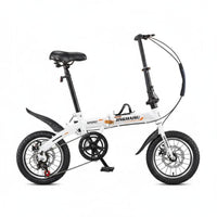 Mini Folding Bike Disc Brakes Folding Cycle Variable Speed for Commuting, Kids