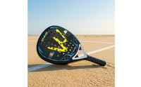 Teardrop Beach Tennis Paddle with EVA Memory Foam Core Shock-Absorbing Beach Tennis Paddle with Balls Long-Lasting Lightweight for Adults, Beginners, Court