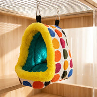 Guinea Pig and Washable Sleeping House for Parrots and Hamsters, Hanging Winter Warm Avian House for Squirrels and Hedgehogs