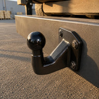 50mm Trailer Hitch Ball Glossy Finish European Tow Ball Curved Design Vehicle Accessory