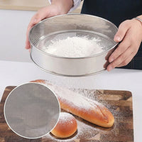 15cm Round Fine Mesh Sieve, Stainless Steel Flour Sieve, Sieves and Strainers for Baking, Kitchen Strainer