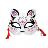 Hand-Painted Canine Mask for All Genders Anime Cat Mask Cute Design