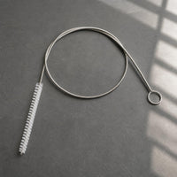 Stainless Steel Spring Brush for Refrigerator Fish Tank Drain Pipe Cleaning, Powerful Dredging Brush