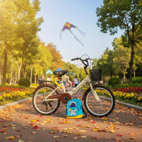 Front and Rear Brakes Kids Bike High-Carbon Steel Frame Children's Bike with Basket Fenders Included Single Speed Kids Bike for Neighborhood