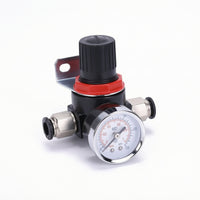 Air Pressure Regulator with Gauge Adjustable Pressure Regulator with Gauge Compact Sturdy for Compressor Systems, Workshop