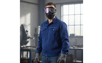 Adjustable Metal-Joining Face Guard Hands-Unrestricted Metal-Joining Mask Lightweight Safeguarding Face Guard Comfortable for Workshops