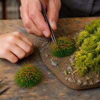 Miniature Flower Cluster Model for Dioramas and Scenery