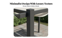 Retractable Canopy Pergola Protection Retractable Pergola Shade Cover Stable Frame Garden Gazebo Kit for Homeowners, Backyard, Poolside, Greenhouse
