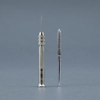 Stainless Steel Fly Tying Tool Kit Anti-Slip Handle Angled Picking Needle Metal Body Wire Brush Cleaner Fiber Grooming