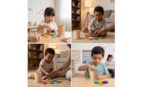 Color Sorting Toy Fine Motor Color Matching Toy Child-Centered Sorting Game for Young Children, Preschoolers, Homeschool, Playroom