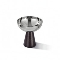 Stainless Steel Dessert Cup with Wooden Edible-Grade-Grade Footed Dessert Bowls Elegant Pudding Cup for Home Entertaining