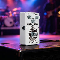 Compact Auto Wah Pedal Pocket-Sized Wah Pedal Intuitive Controls Stompbox True Bypass for Guitarists, Bassists, Pedalboard