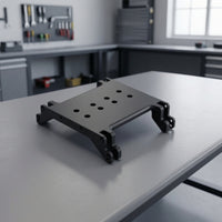 Gearbox Base Plate CNC Machined Gearbox Mount with Brackets Low-Center-of-Weight Distribution RC Crawler Chassis Plate for Drivetrain Swaps