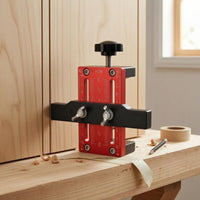 Adjustable Cabinet Handle Drilling Jig Aluminum Alloy Cabinet Door Positioning Jig Measurement Scale Threaded Knob