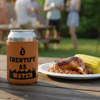 PU Leather Can Sleeve Anti-Drop Insulated Bottle Holder Neoprene Drink Insulator for Parties, Cookouts
