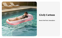 Oversized Giant Flamingo Pool Raft Trendy Design Inflatable Flamingo Lounge Raft Sturdy PVC Material Inflatable Floating Toy Fast Inflation for Adults, Kids, Beach, Lake