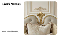 Ornate Carved Sofa Luxurious Design timeless design Seating Group Regal Aesthetic Couch for Homeowners, Families, Living Room, Lounge Area, Hotel Lobby