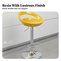 Modern Design Adjustable Swivel Stool With Footrest Adjustable Swivel Seat Ergonomic Backrest Bar Chair Stable Base for Receptionists, Business Owners, Homeowners, Reception Desk, Cafe, Counter, Kitchen