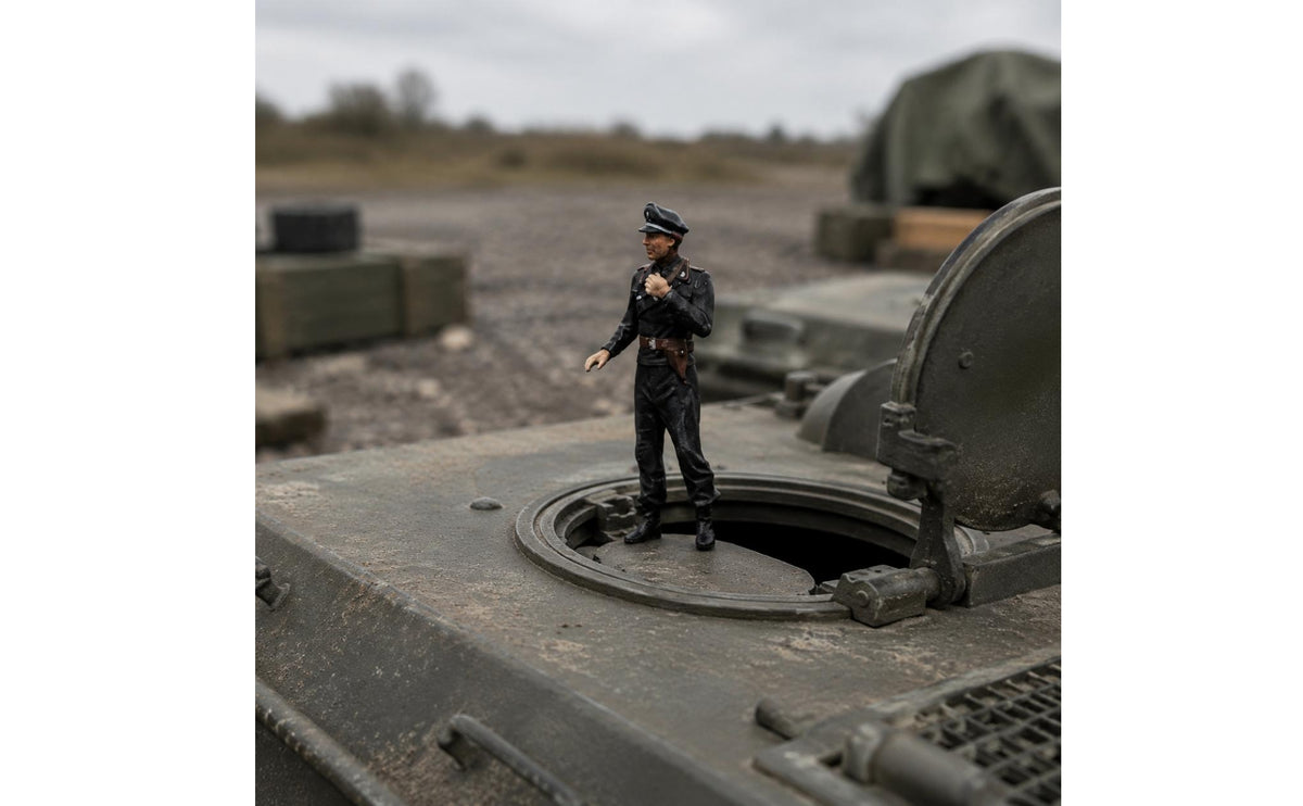 1:72 Scale Figure Pre-Painted Combatant Figure Non-Assembly Miniature for Display