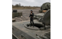 1:72 Scale Figure Pre-Painted Combatant Figure Non-Assembly Miniature for Display