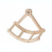 Parrot Running Wheel Glue Construction Wooden Bird Exercise Wheel Easy Installation Bird Cage Climbing Toy for Parakeets