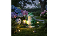 Automatic On/deactivate Elephant Solar Lantern Weather Resistant Elephant Statue with Lantern Waterproof for Patio, Lawn