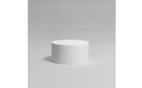 White Round Display Pedestal Minimalist Cylindrical Display Stand Slim Cylindrical Pedestal Modern for Photographers, Merchants, Photography, Livestream, Wedding