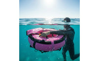 Pink PVC floats Lightweight and Portable Inflatable Dive floats Multiple D-Rings Water Sports Gear for Freedivers, Sea