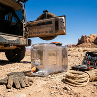 Semi-Translucent Rectangular Water Container Leakproof Car Water Container Food Grade Odorless for Travel
