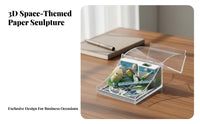 Creative Gift Aerospace Memo Block Reveals Sculpture 3D Art Notepad Multifunctional for Space Enthusiasts, Students, Study Room, Workstation