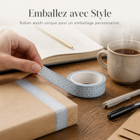 Momo Hot Silver Washi Tape - Colorful Brick Collection for Journaling and Decoration