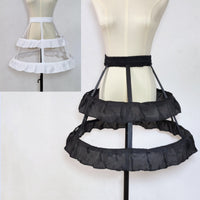 Lightweight Birdcage Petticoat Transparent Lolita Hoop Petticoat Volume Ruffled Hoop Underskirt Elastic Waist