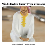 1:64 Scale People Model High Precision Detail Middle Eastern Man Figurine Woman in Abaya Miniature for Collectors, Hobbyists, Dioramas, Sand Tables