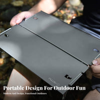 Lightweight Collapsible Camp Table Ultralight Miniature Split-Top Table Foldable Design Outdoor Gear Compact for Backpackers, Picnickers, Camping, Backpacking, Picnic, Hiking