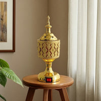 Electric Scent Warmer Ornate Metal Scent Warmer Decorative for Living Room, Home, Prayer