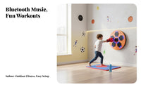 Light-up Targets Smart Music Boxing Machine Easy Installation Music Boxing Machine Multiple Modes & Speeds Wall Mounted Punching Target Stress Relief for Family, Beginners, Adults, Indoor, Gym, Living Room, Office