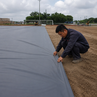 HDPE Waterproof Sheet Impermeable Sheet Black Geomembrane For Aquaculture Ponds Reservoirs Agricultural Ponds