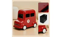 Vehicle Trash Can with Lid Retro Mini Car Trash Can Bus Waste Bin Cute Compact for Children, Bedroom, Dorm Room