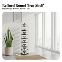 Space-Saving Narrow Shoe Rack Stable & Sturdy Vertical Shoe Storage Rack Large Capacity Home Organizer Anti-Rust for Students, Apartment Dwellers, Homeowners, Entryway, Dorm Room, Hallway, Bedroom