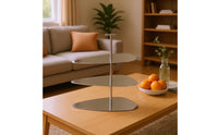 Three-Tier Dessert Stand Rounded Trays Mirrored Dessert Tray Assembly to Clean Food Display